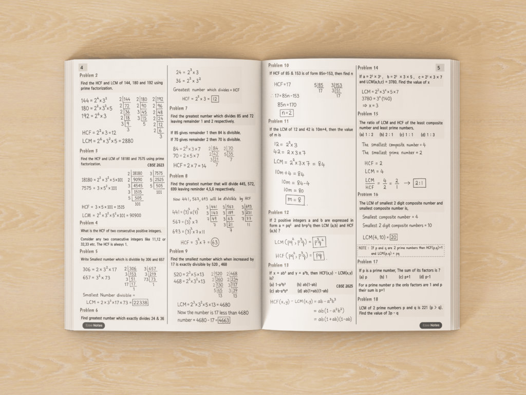 Maths & Science Combo Ezee Notes for Class 10 - Handwritten Notes